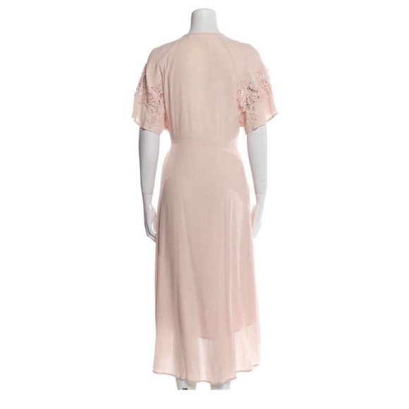 Astr The Label Pink Short Sleeve High Low Tie at the Waist Dress, Size M - Picture 3 of 10